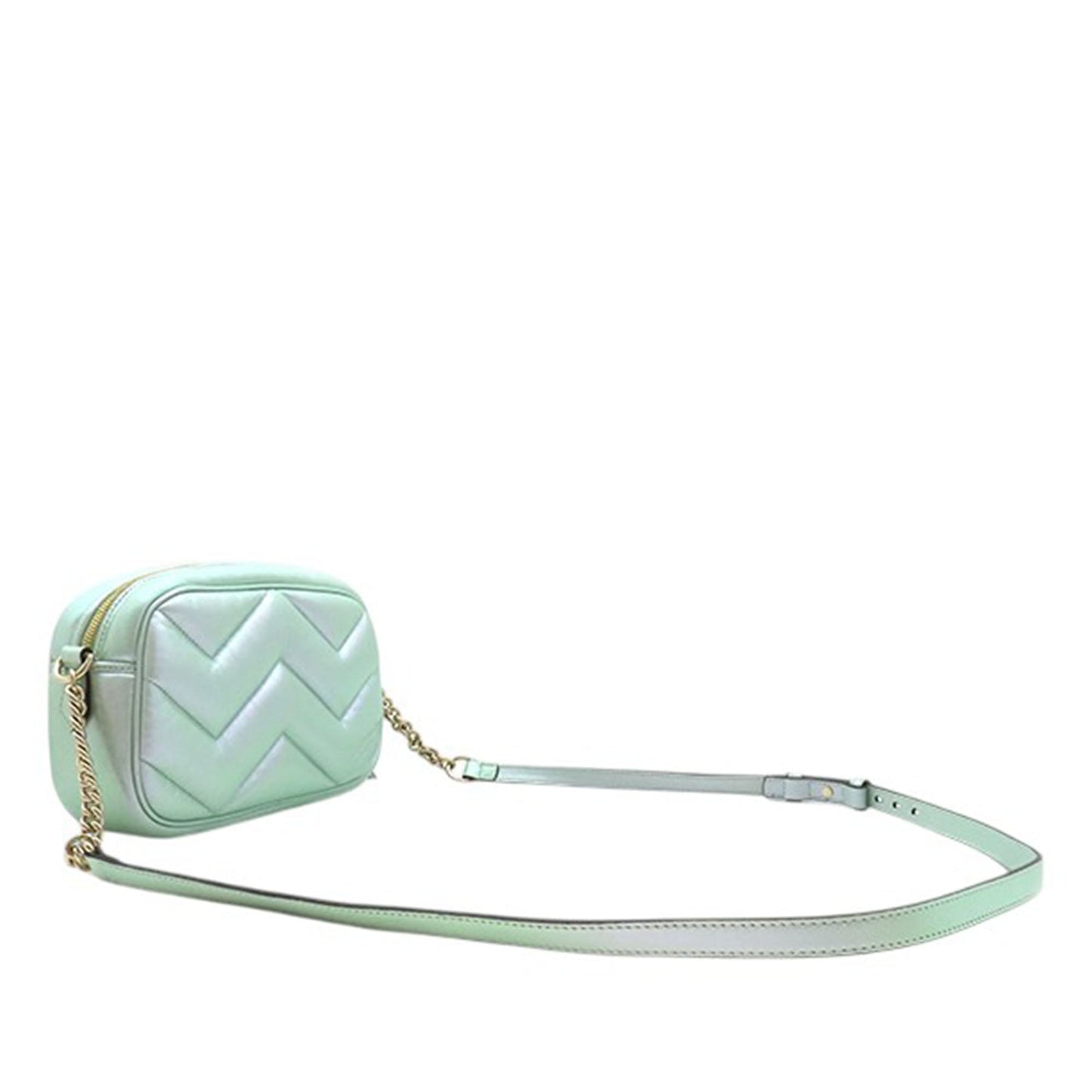 Gucci Small GG Marmont Matelasse Iridescent Nappa Crossbody