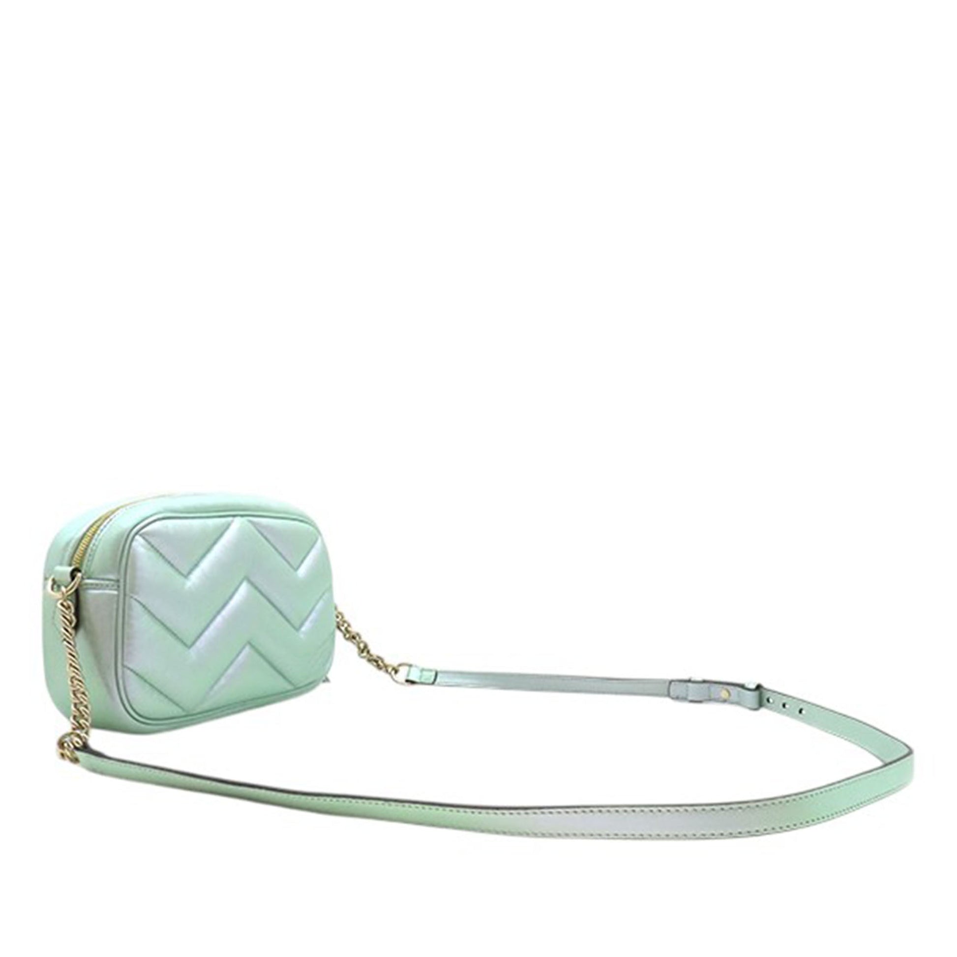 Gucci Small GG Marmont Matelasse Iridescent Nappa Crossbody