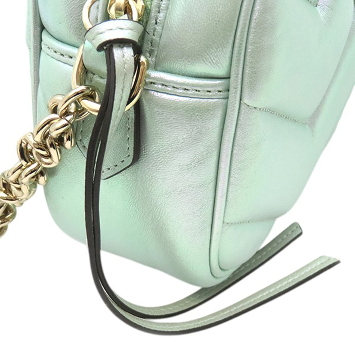 Gucci Small GG Marmont Matelasse Iridescent Nappa Crossbody
