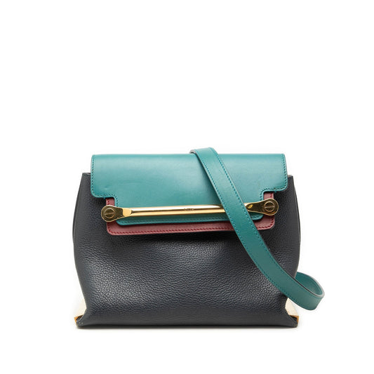 Chloé Small Tricolor Leather Clare Crossbody