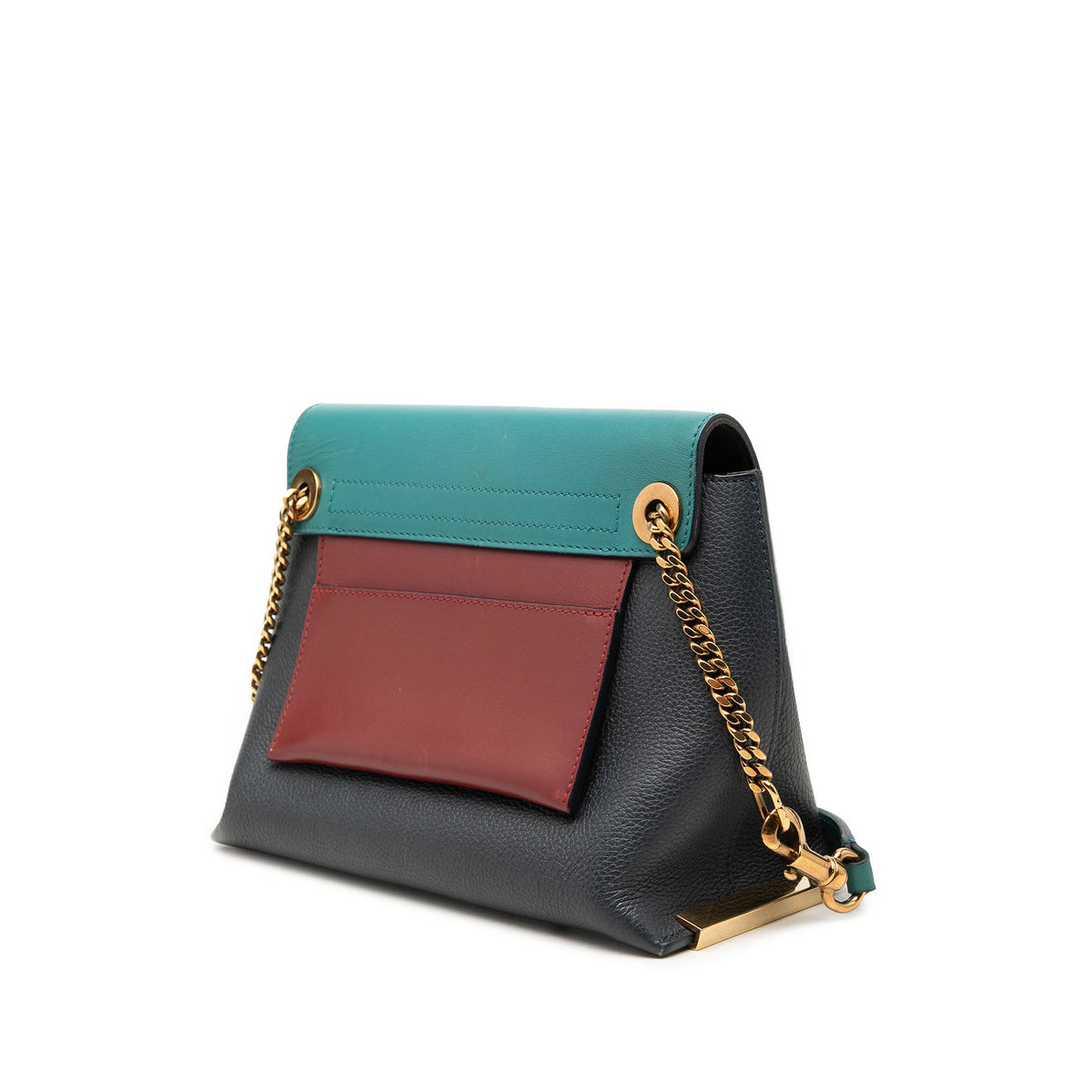 Chloé Small Tricolor Leather Clare Crossbody