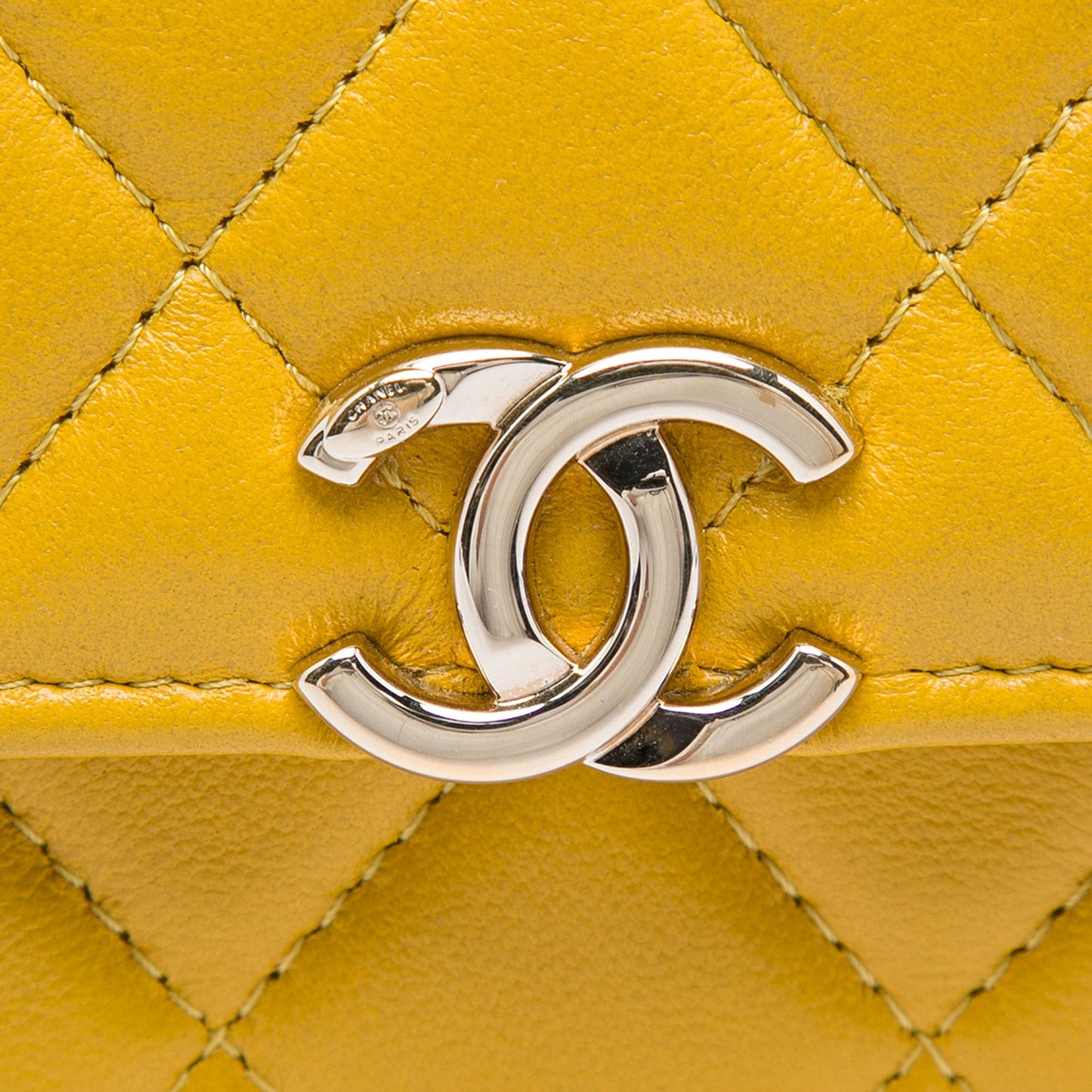 Chanel Mini Lambskin Paris Le19M Charming Top Handle Flap