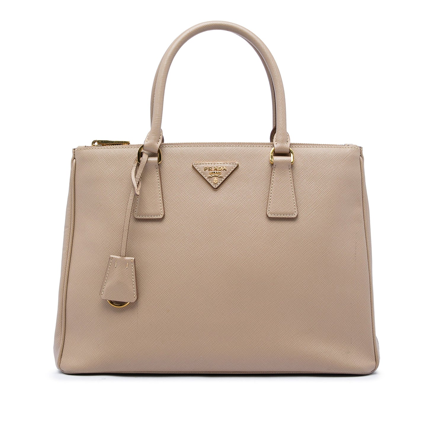 Prada Large Saffiano Lux Galleria Double Zip Satchel