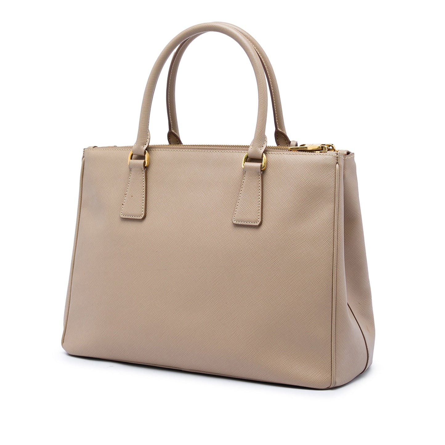 Prada Large Saffiano Lux Galleria Double Zip Satchel