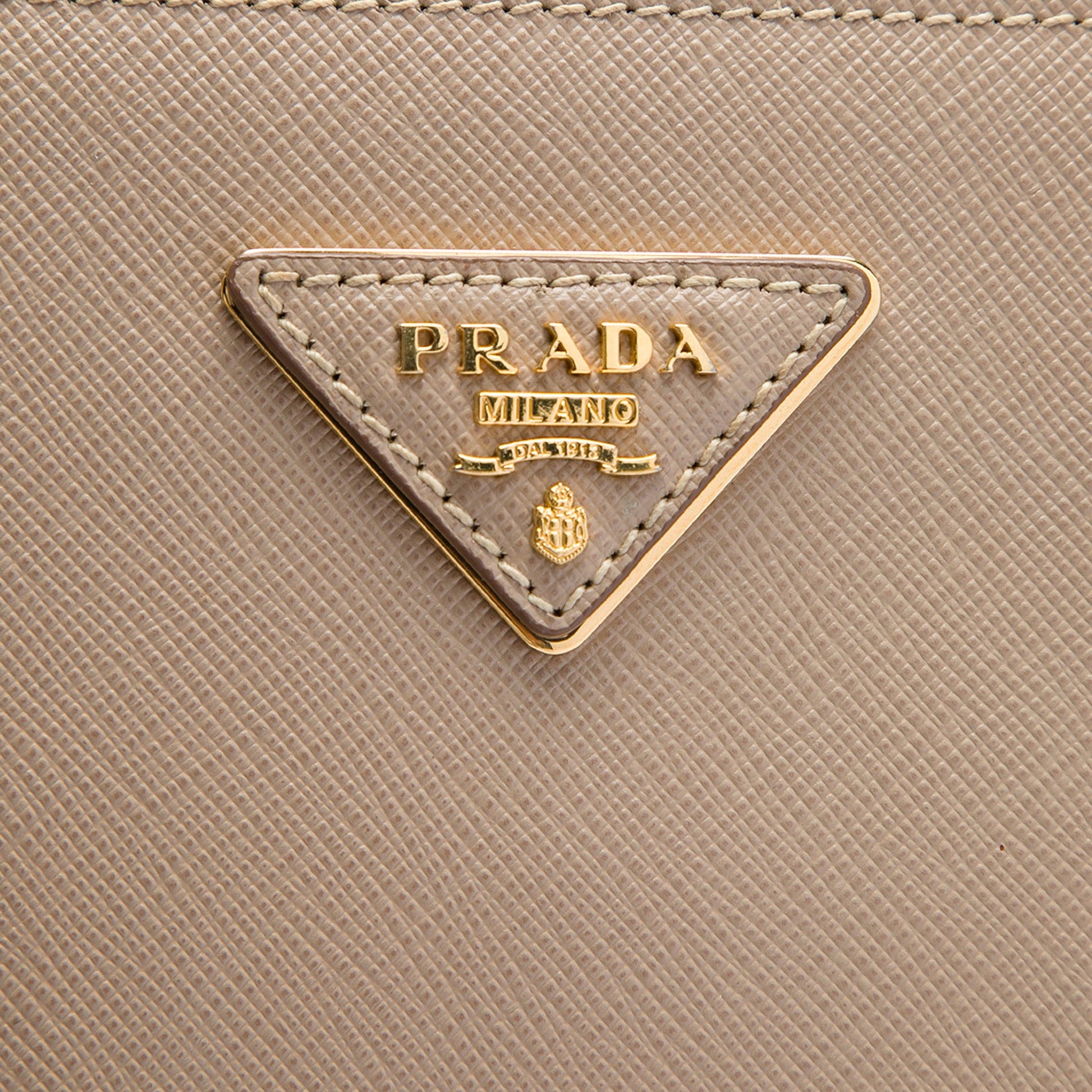 Prada Large Saffiano Lux Galleria Double Zip Satchel