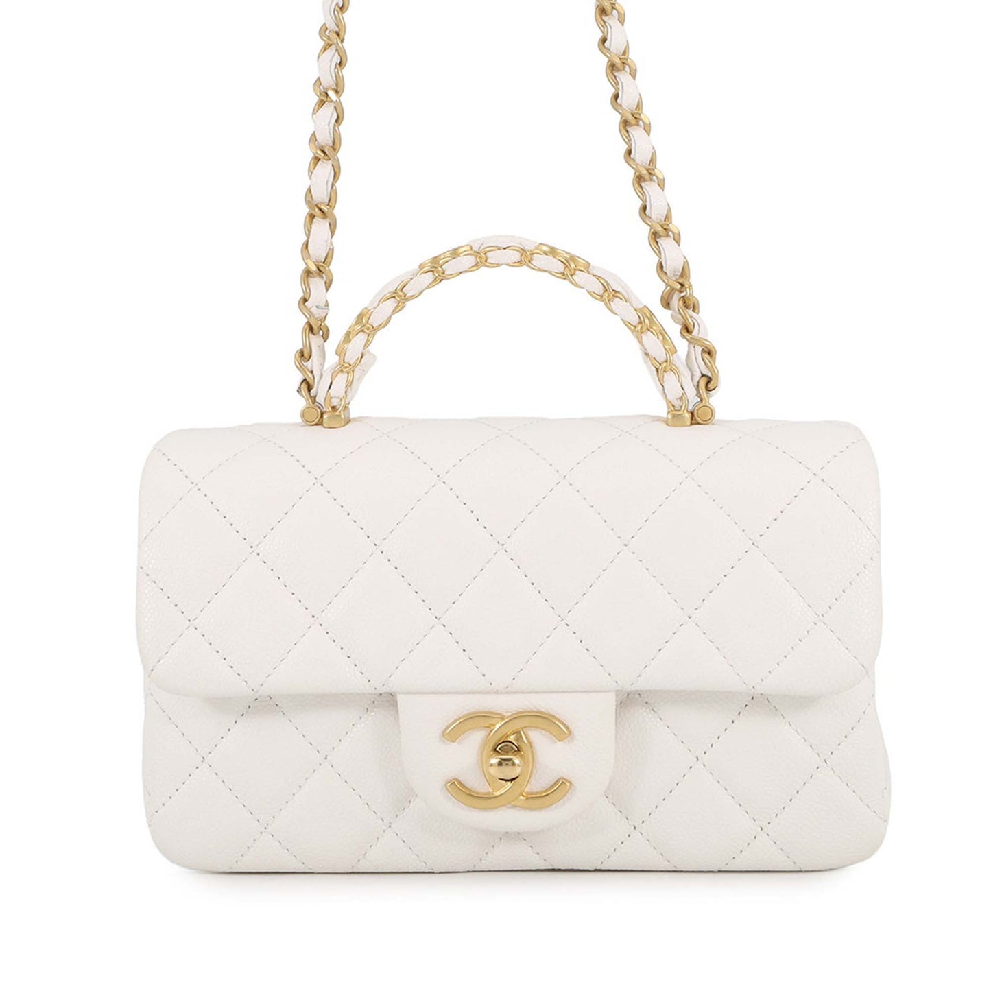 Chanel Mini CC Quilted Caviar Handy Flap