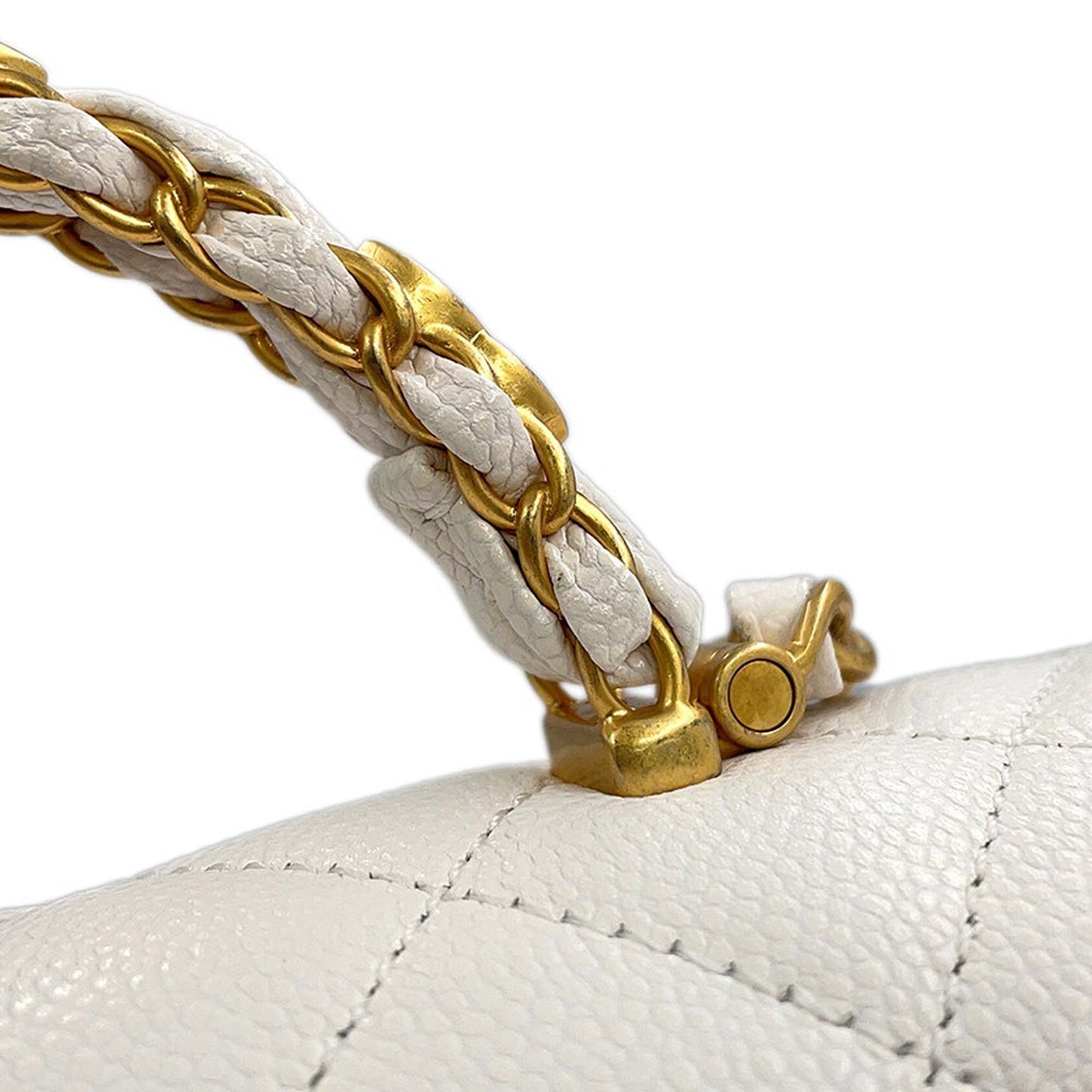 Chanel Mini CC Quilted Caviar Handy Flap