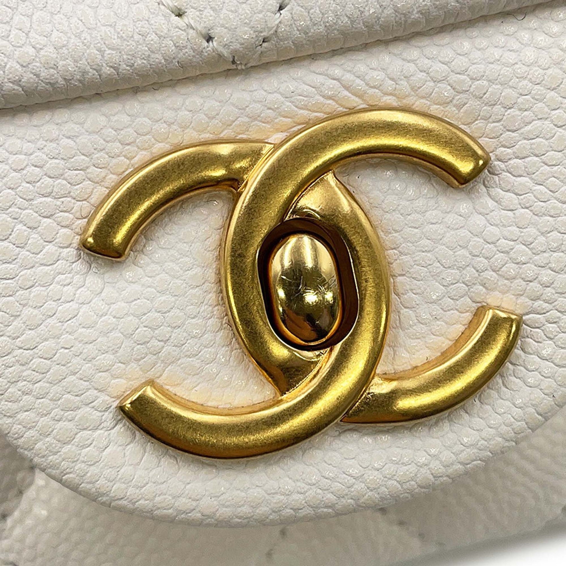 Chanel Mini CC Quilted Caviar Handy Flap