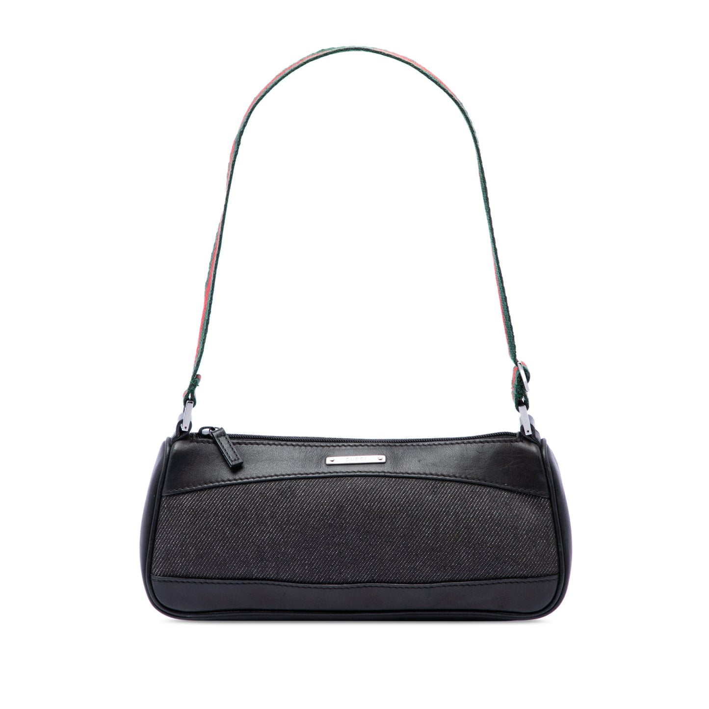 Gucci Denim Web Shoulder Bag