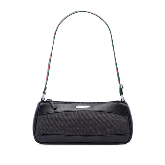 Gucci Denim Web Shoulder Bag