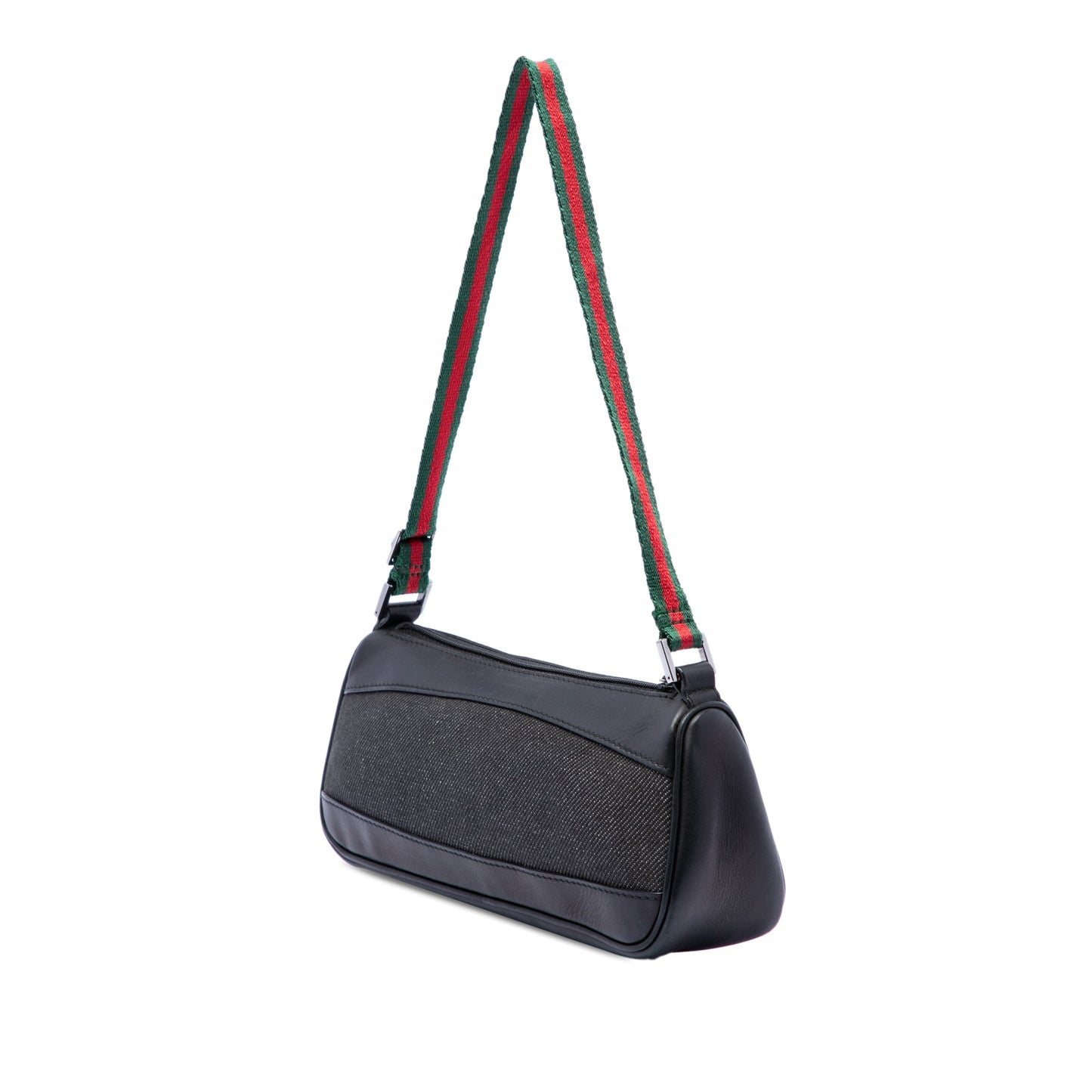 Gucci Denim Web Shoulder Bag
