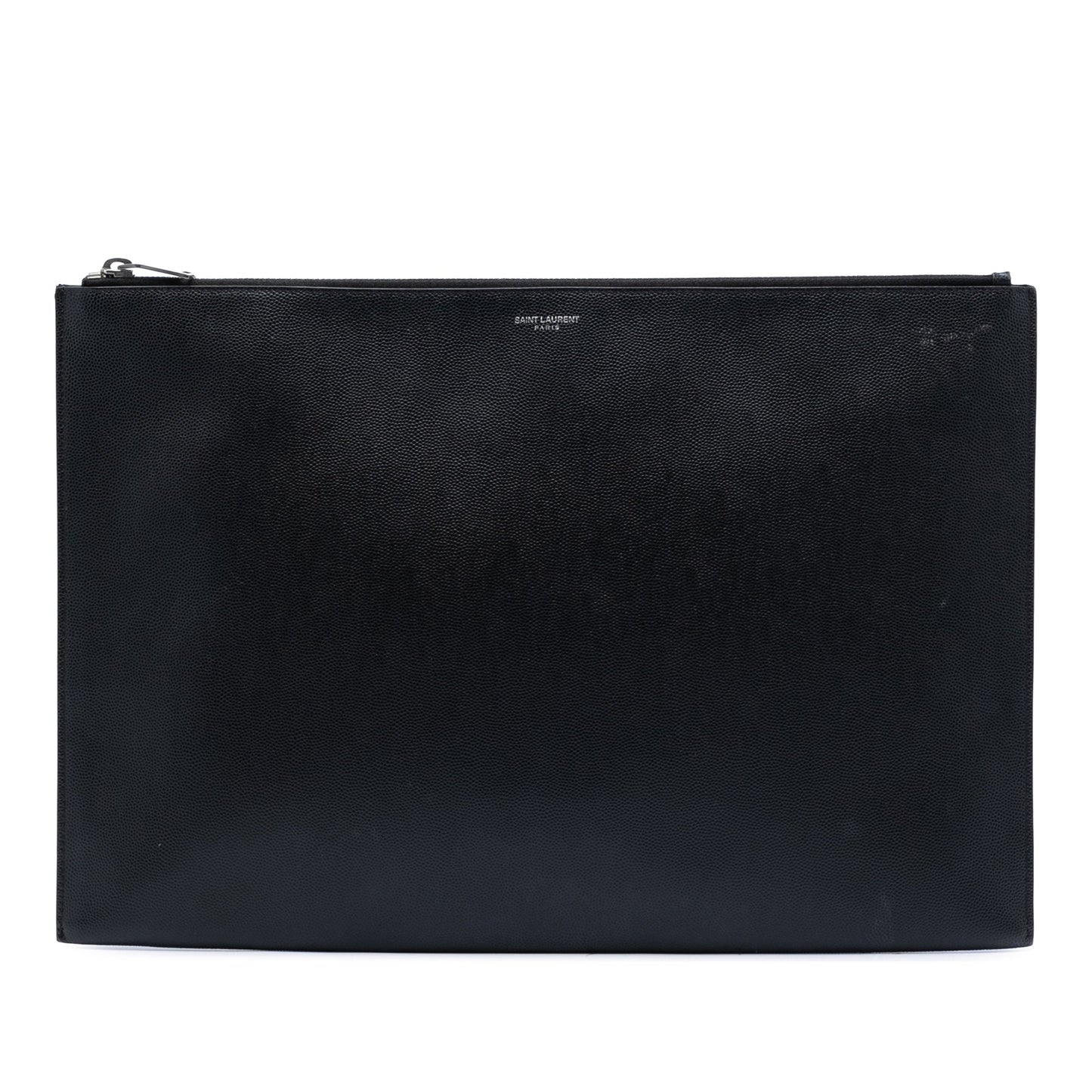 Saint Laurent Grain De Poudre Zip Document Holder