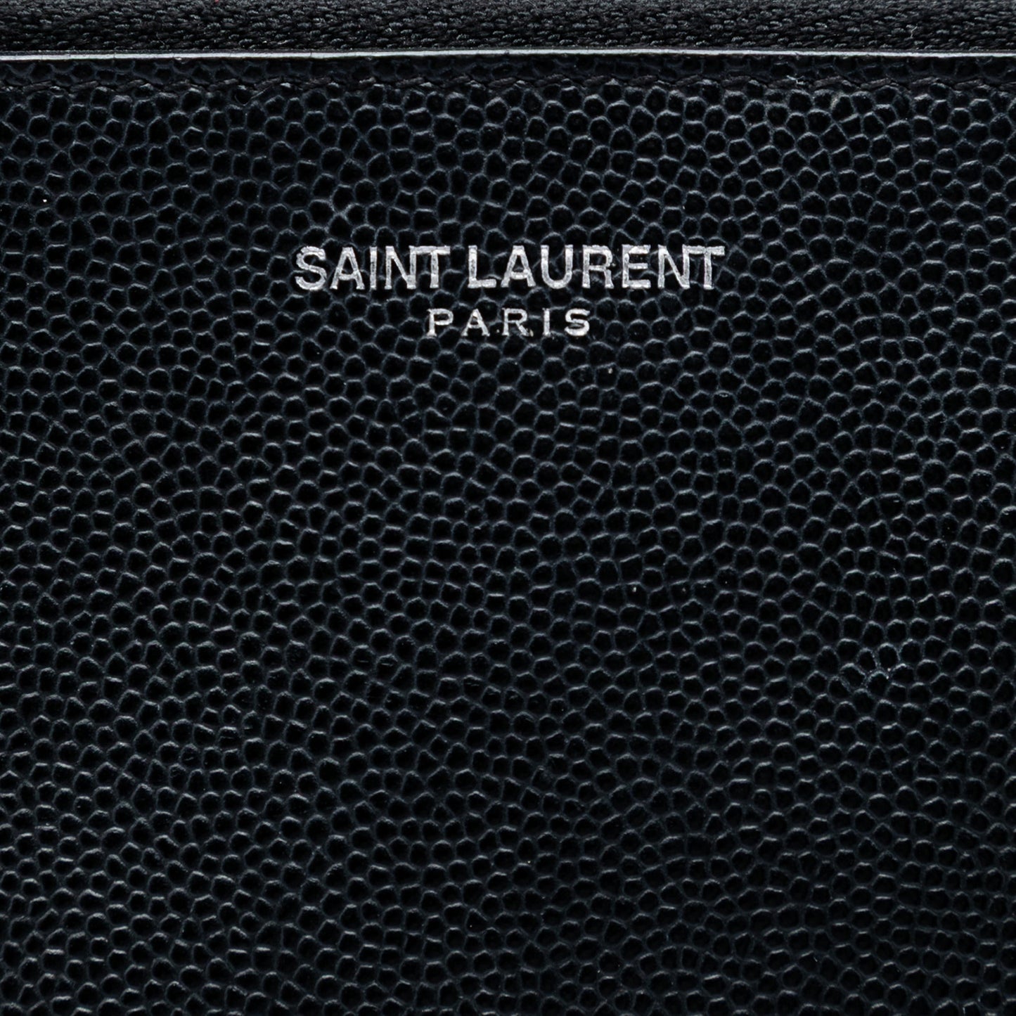 Saint Laurent Grain De Poudre Zip Document Holder