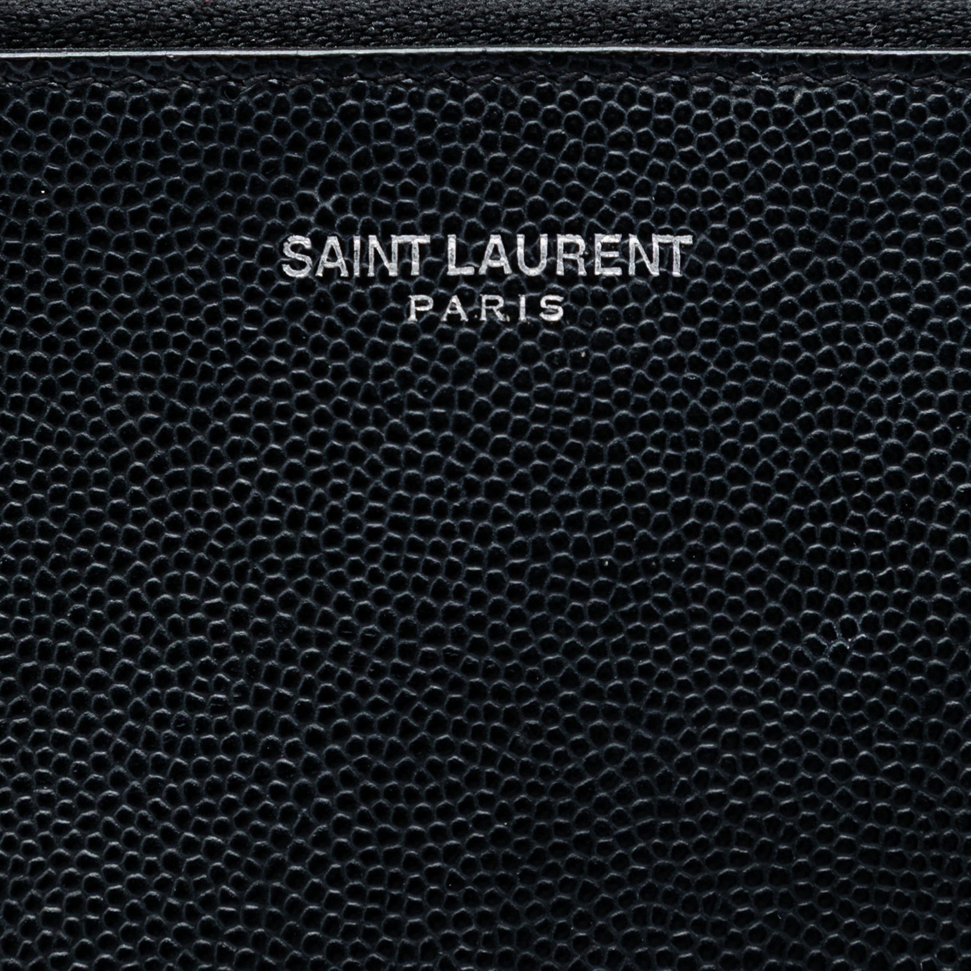 Saint Laurent Grain De Poudre Zip Document Holder