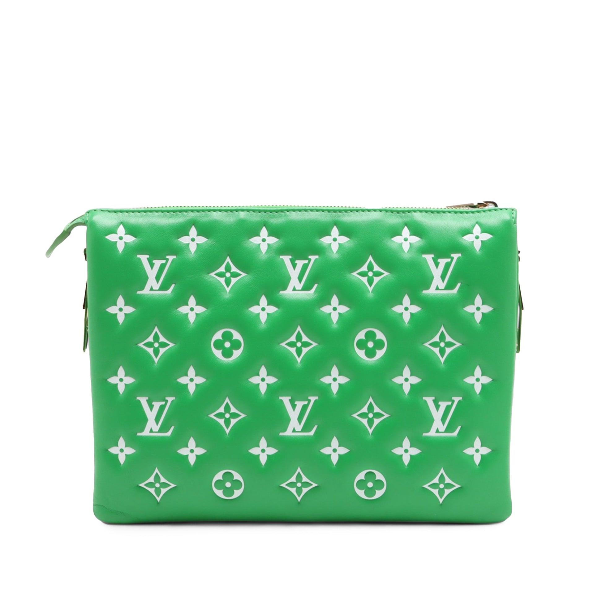 Louis Vuitton Monogram Embossed Puffy Lambskin Coussin PM