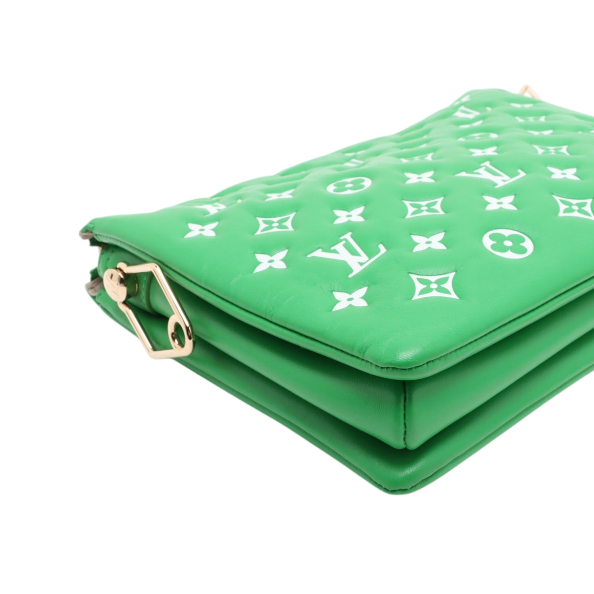 Louis Vuitton Monogram Embossed Puffy Lambskin Coussin PM