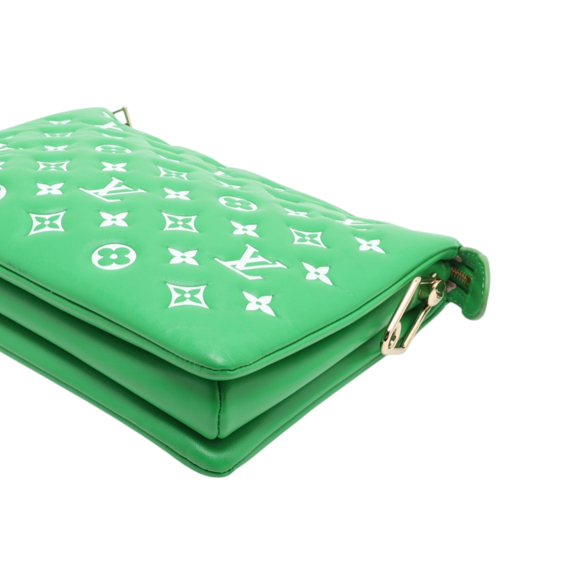 Louis Vuitton Monogram Embossed Puffy Lambskin Coussin PM