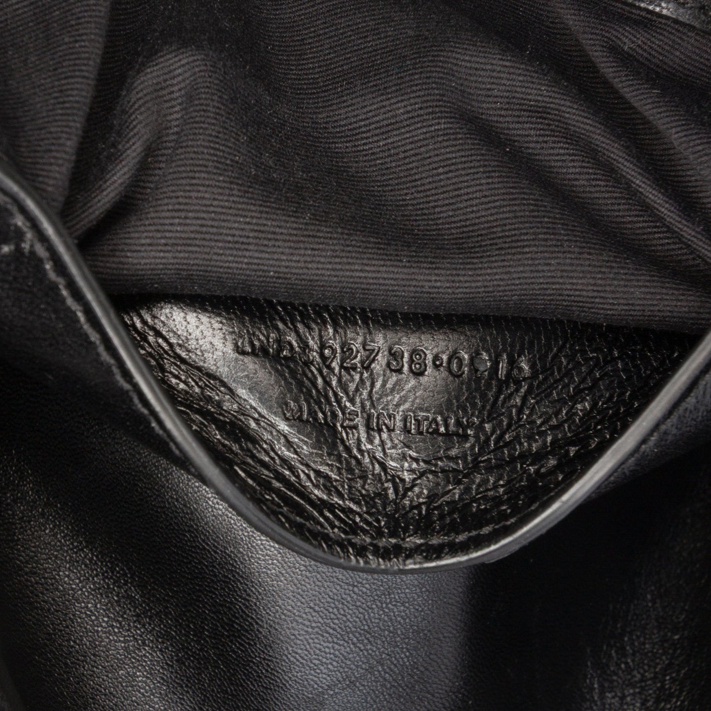 Saint Laurent Large Sheepskin Chevron Monogram Monochrome College Bag