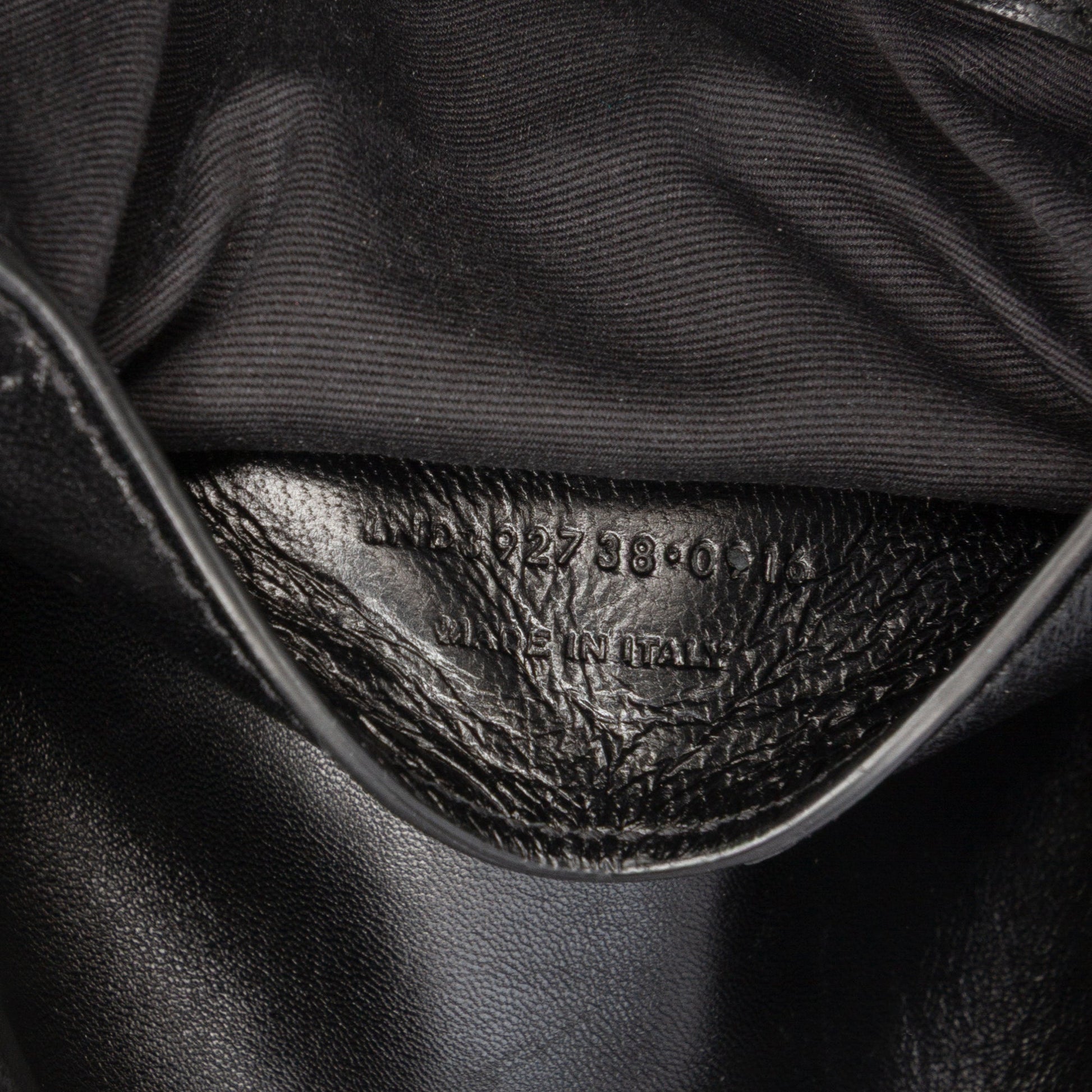 Saint Laurent Large Sheepskin Chevron Monogram Monochrome College Bag