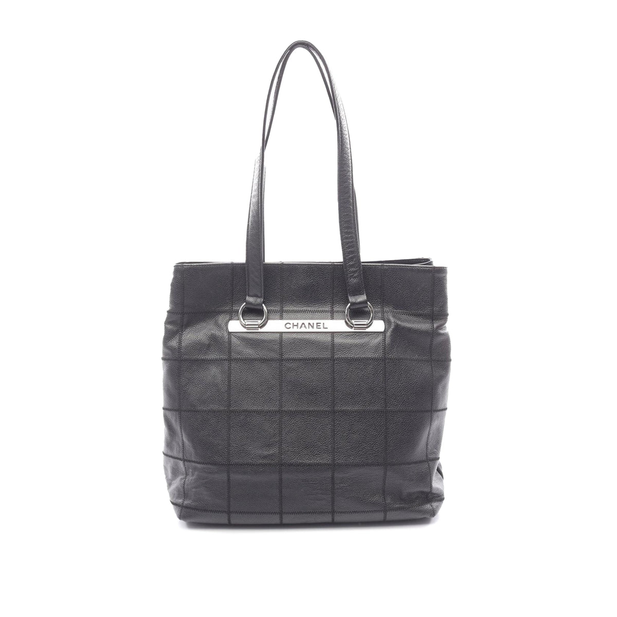 Chanel CC Chocolate Bar Caviar Tote