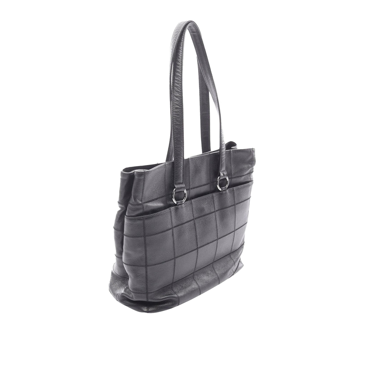Chanel CC Chocolate Bar Caviar Tote