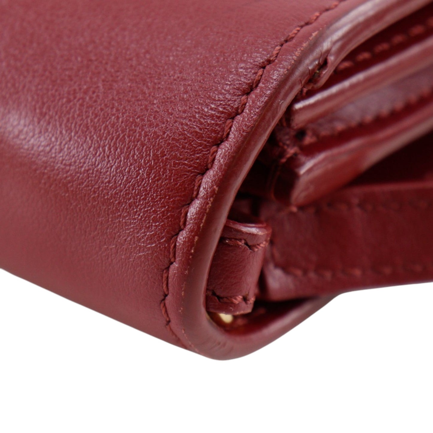 Burberry Leather TB Wallet On Strap