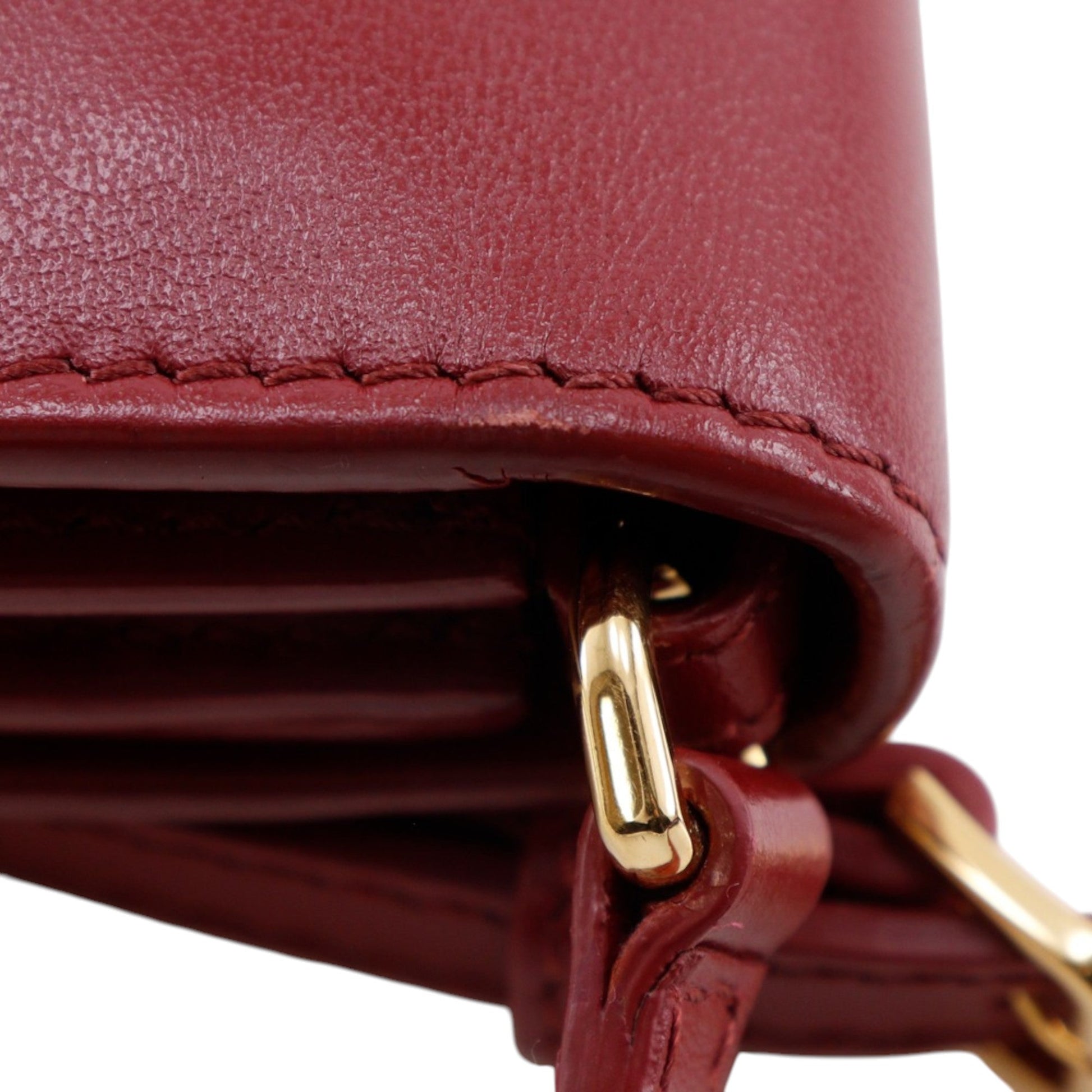 Burberry Leather TB Wallet On Strap