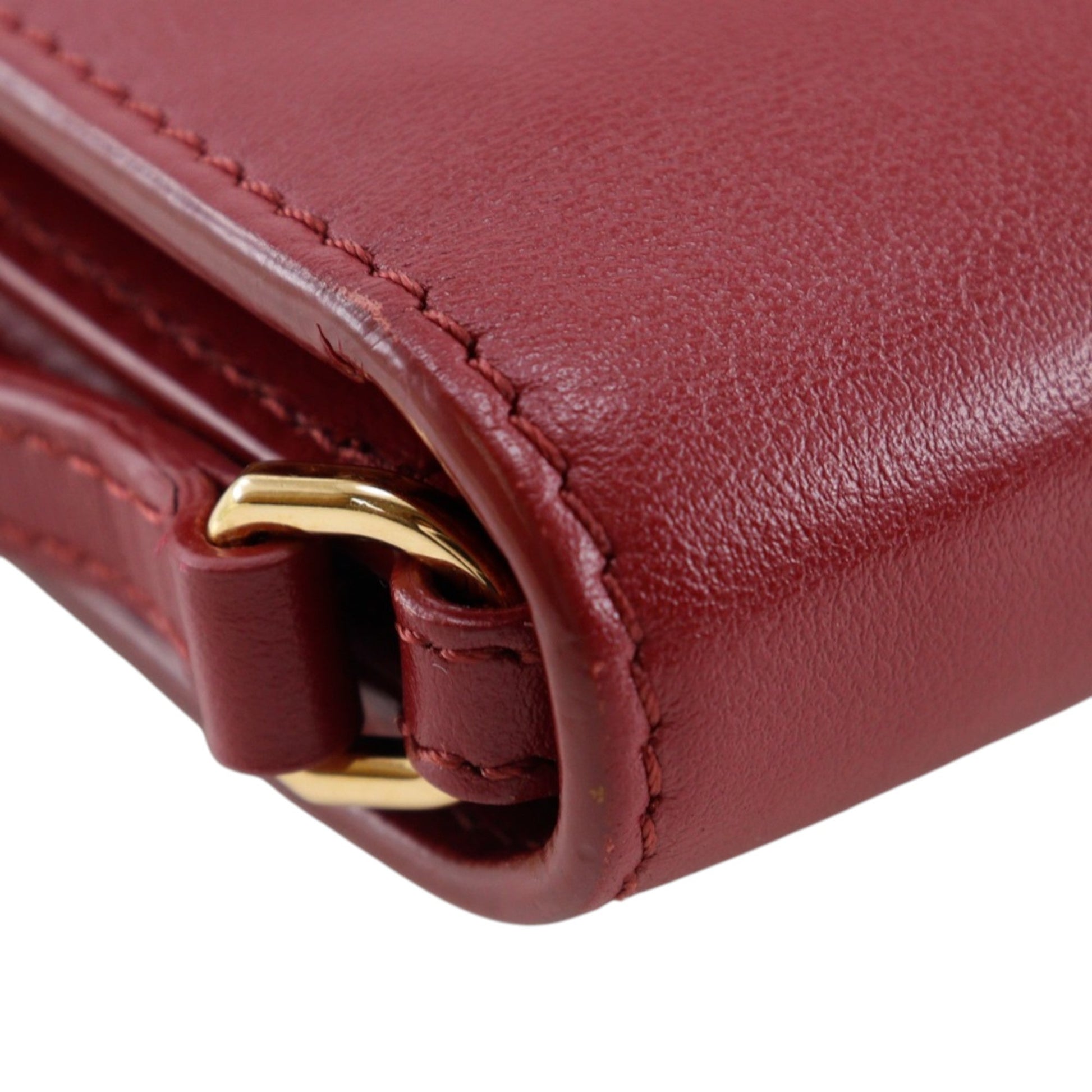 Burberry Leather TB Wallet On Strap