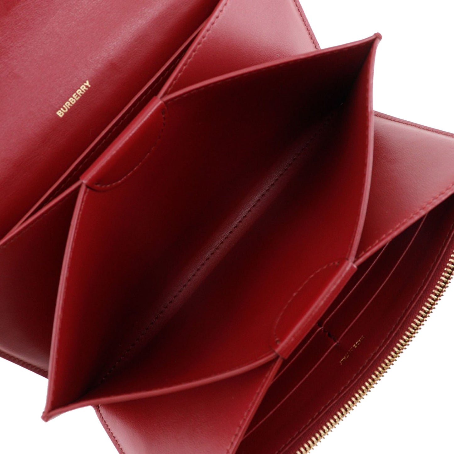 Burberry Leather TB Wallet On Strap