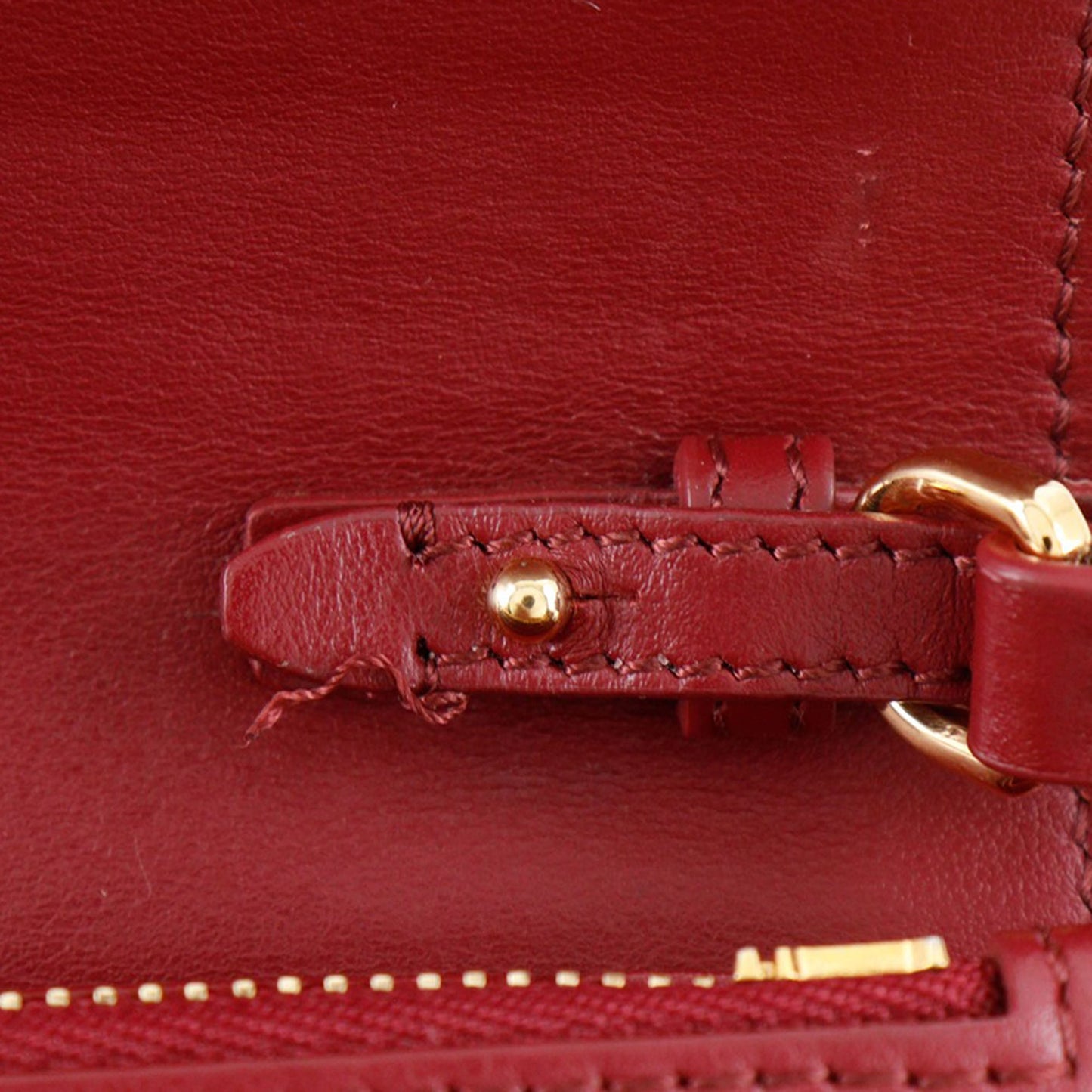 Burberry Leather TB Wallet On Strap