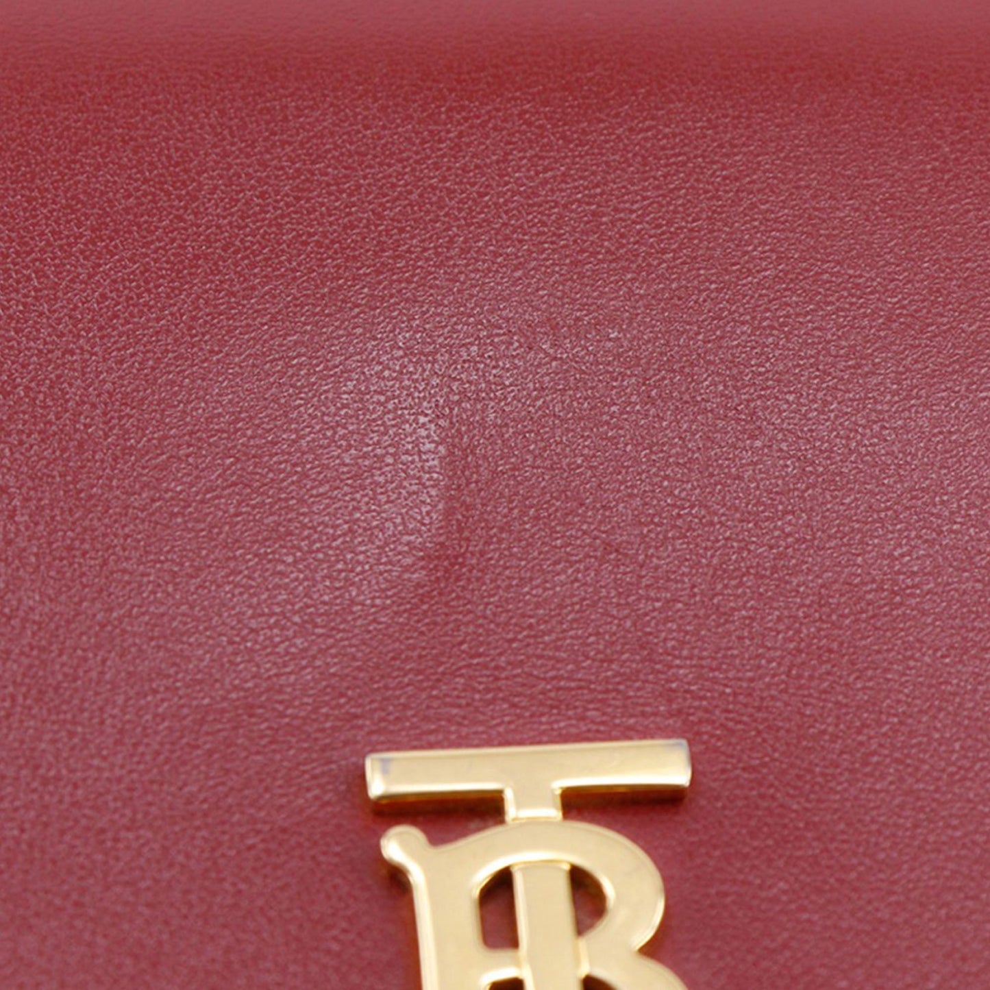 Burberry Leather TB Wallet On Strap