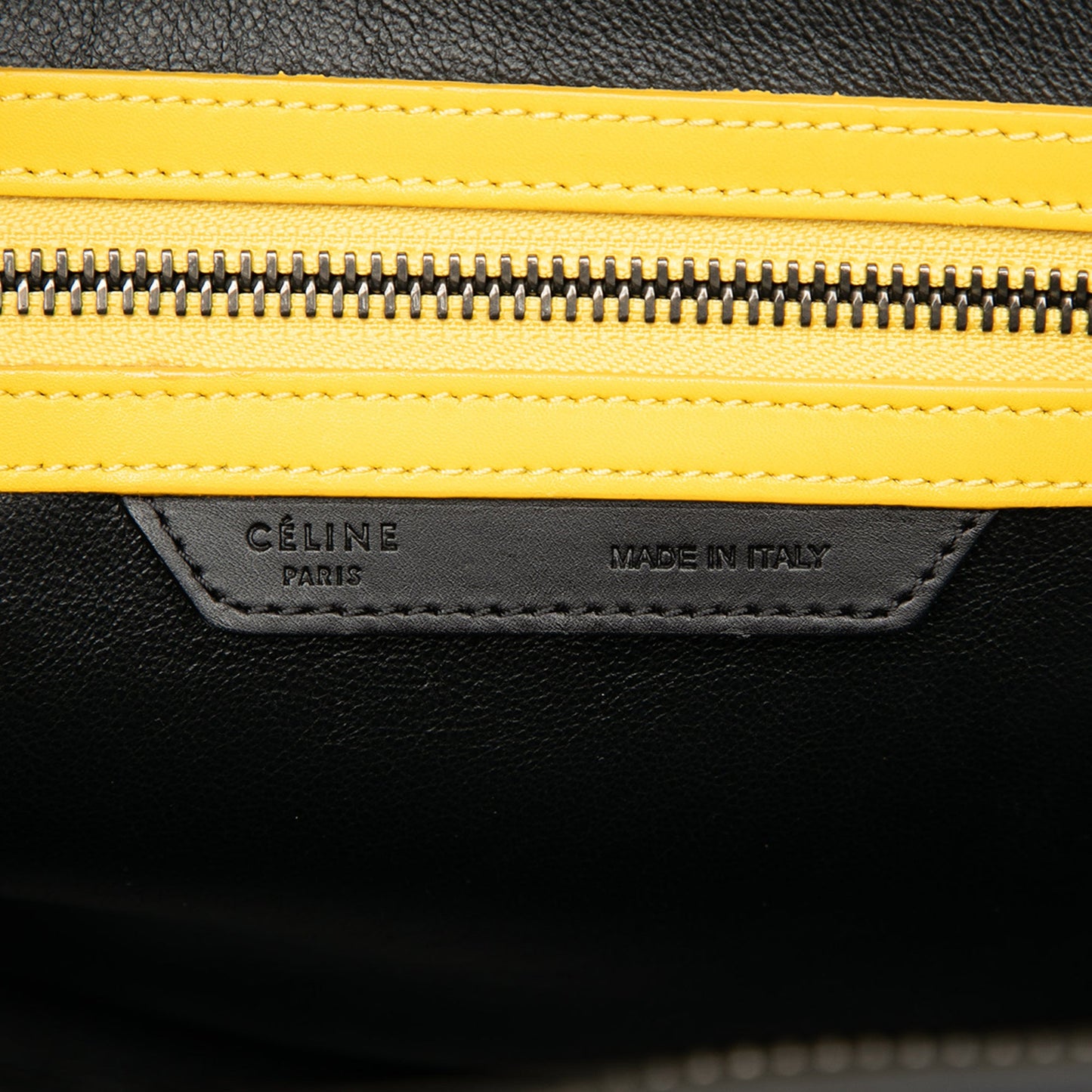 Celine Micro Tricolor Canvas and Leather Luggage Tote