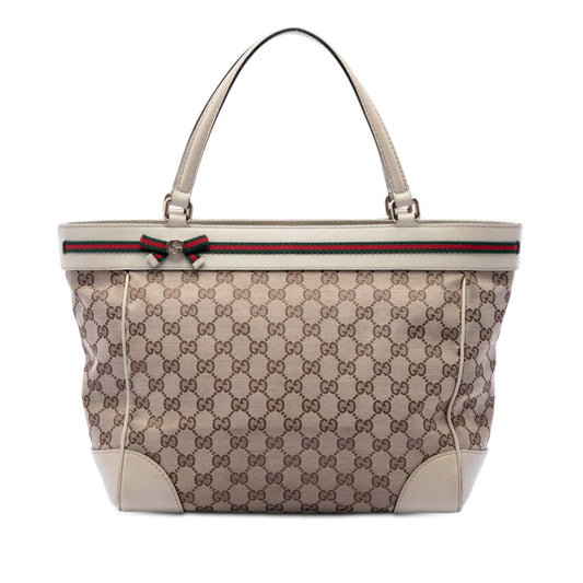 Gucci GG Canvas Web Mayfair Tote