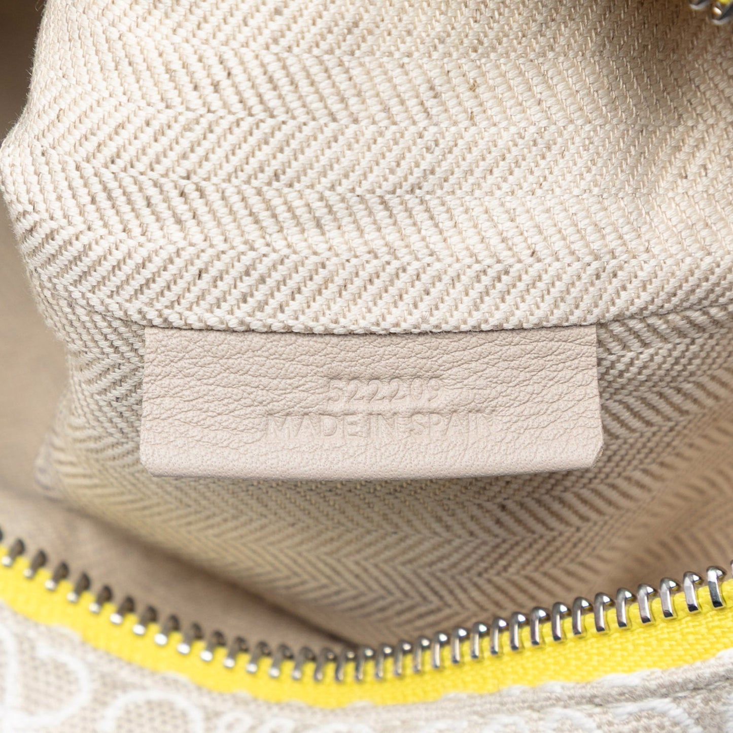 LOEWE Repeat Anagram Jacquard and Leather Oblong Pouch