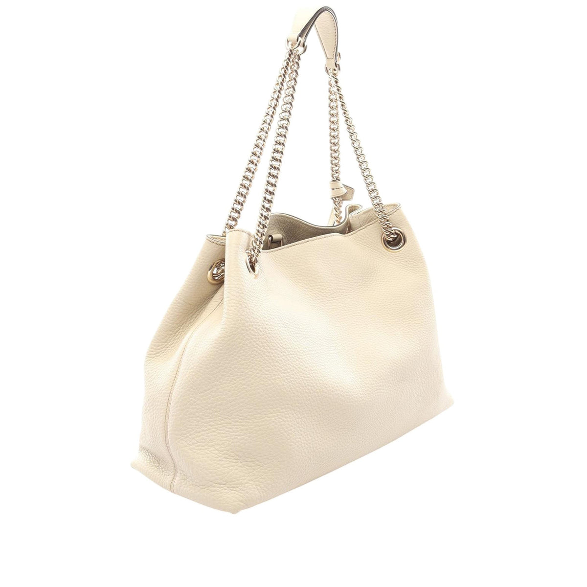 Gucci Medium Calfskin Soho Chain Shoulder Bag — Beige