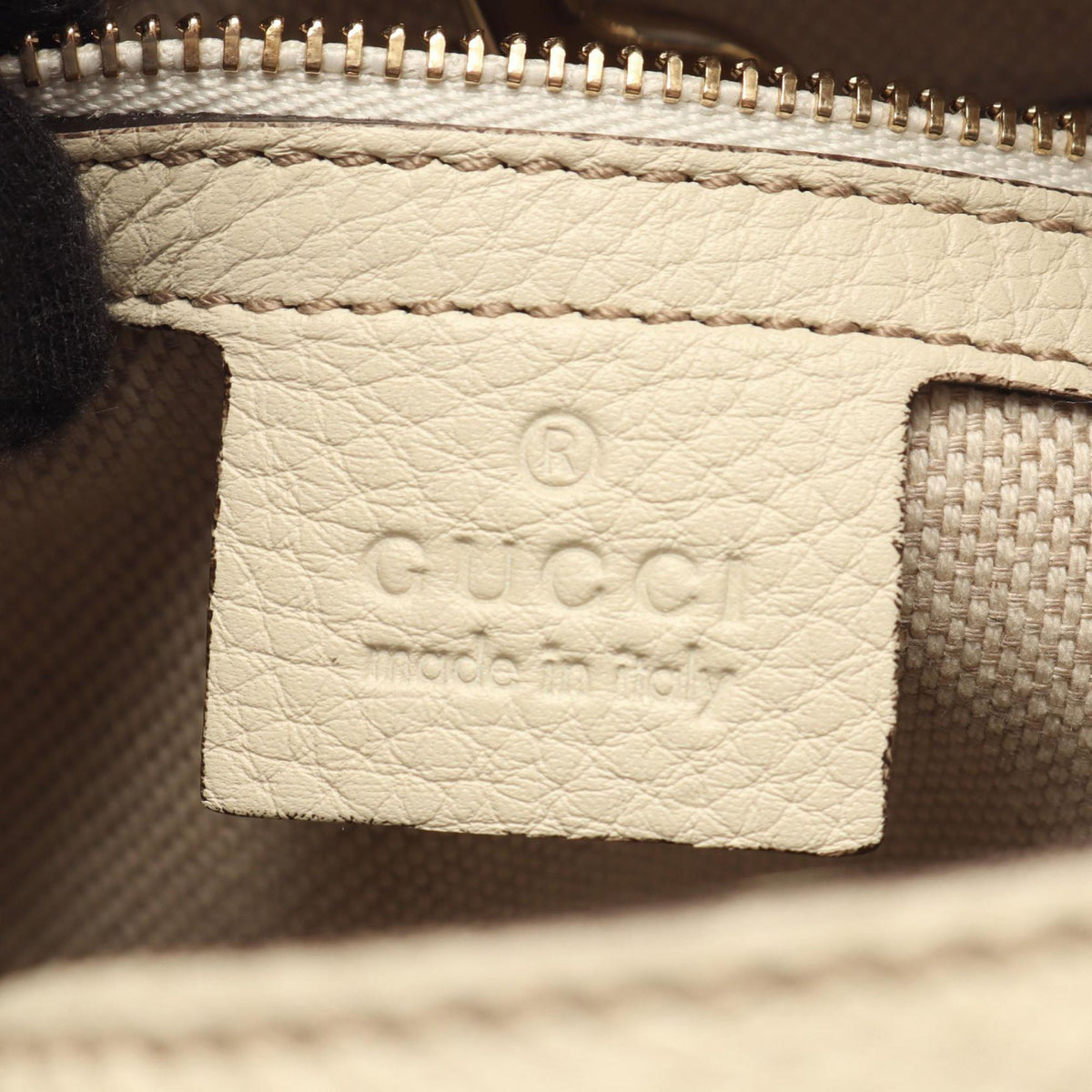 Gucci Medium Calfskin Soho Chain Shoulder Bag — Beige