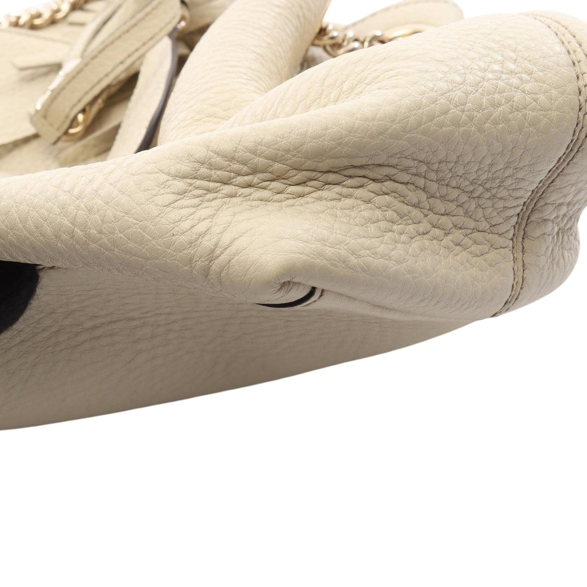 Gucci Medium Calfskin Soho Chain Shoulder Bag — Beige