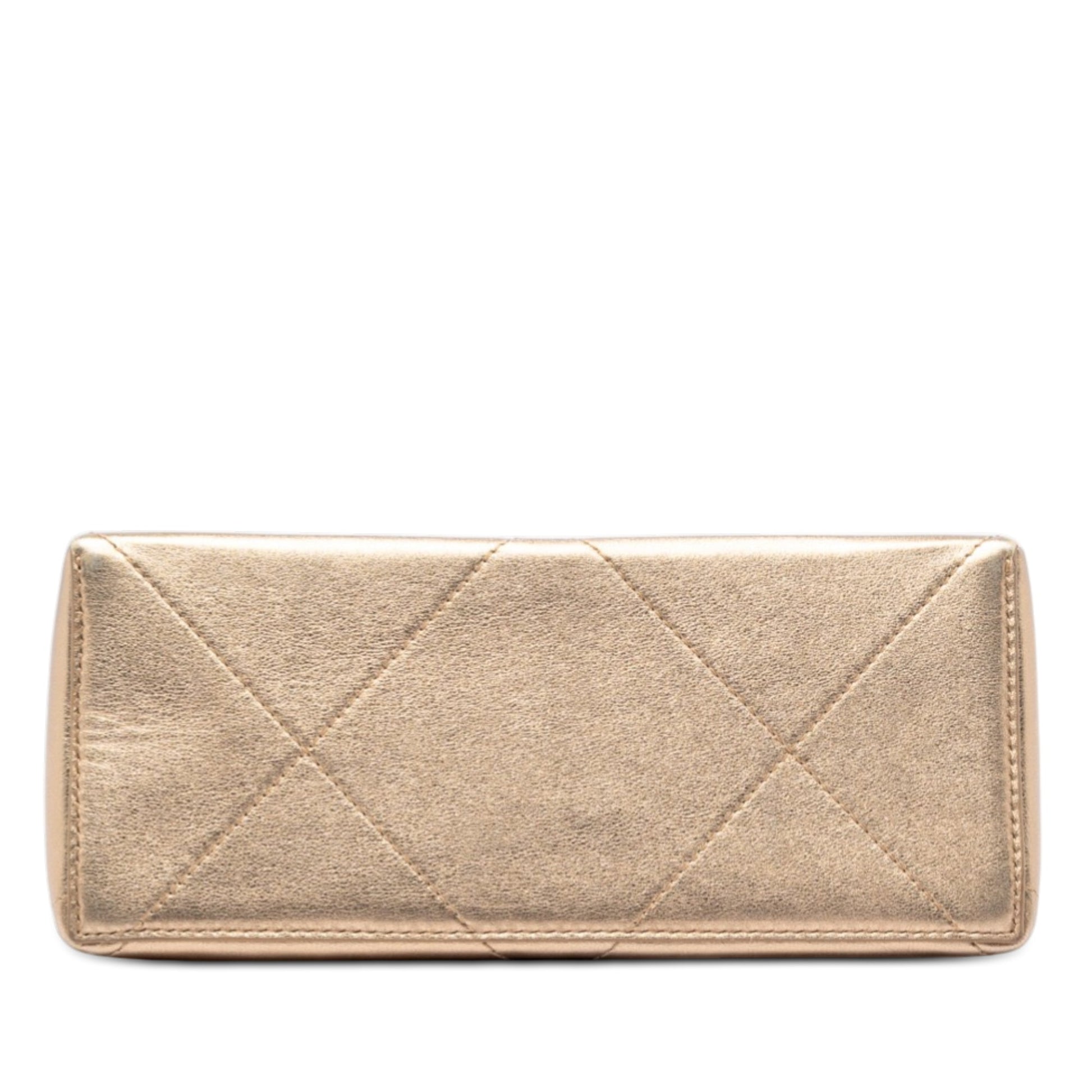 Small Calfskin Kiss Lock Frame Bag