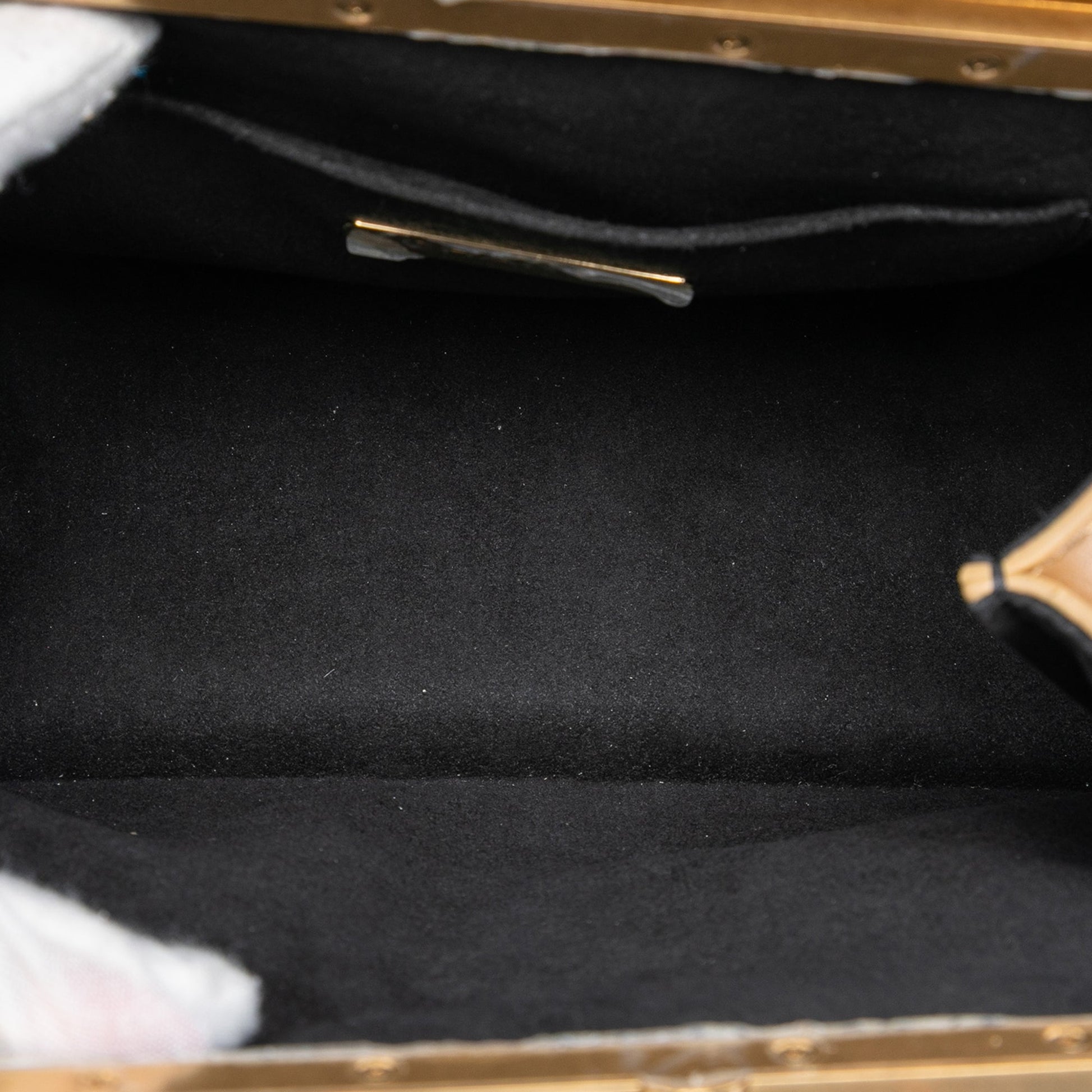 Small Calfskin Kiss Lock Frame Bag