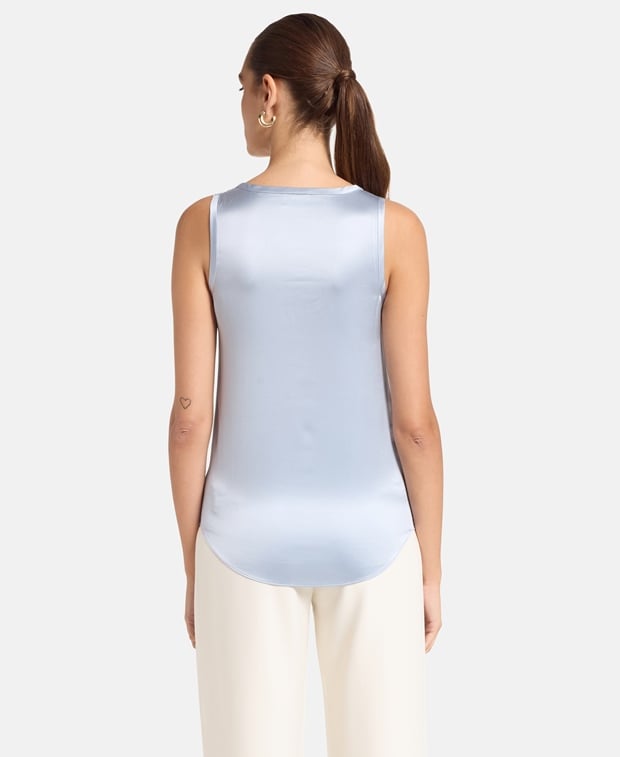Brunello Cucinelli Silk top Light Blue