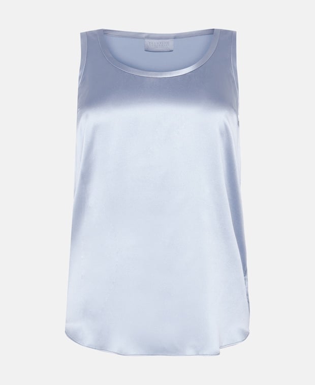 Brunello Cucinelli Silk top Light Blue