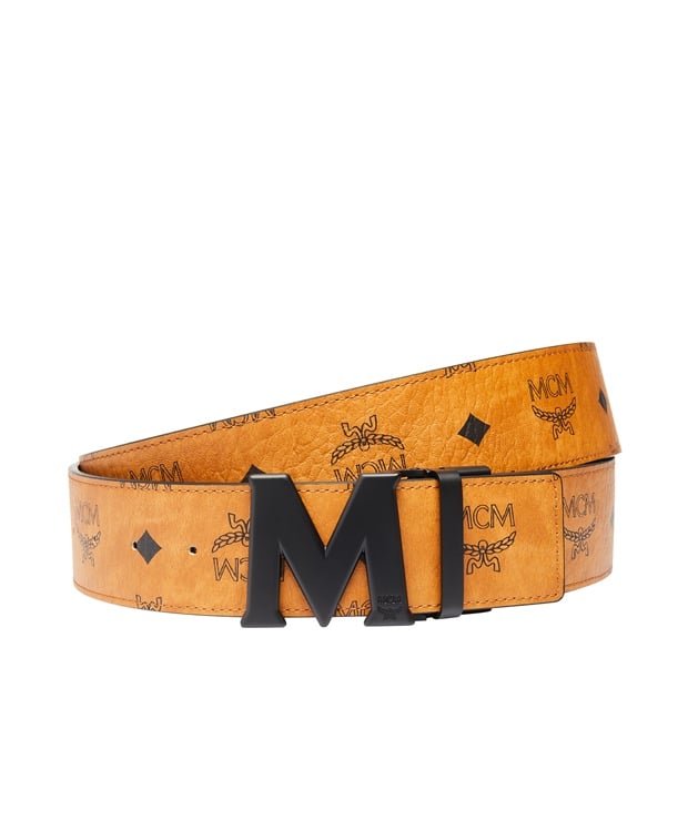 MCM Leather-look belt Brown