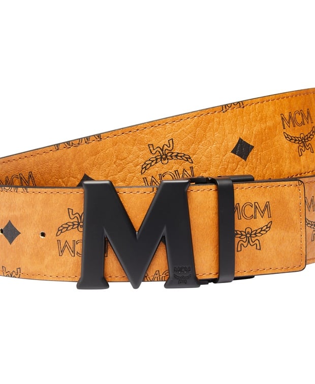 MCM Leather-look belt Brown