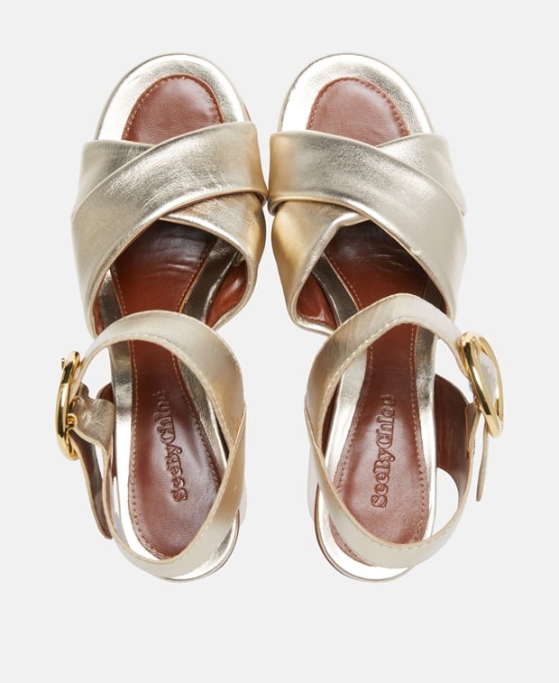 See by Chloé Platform sandals Yellow Gold