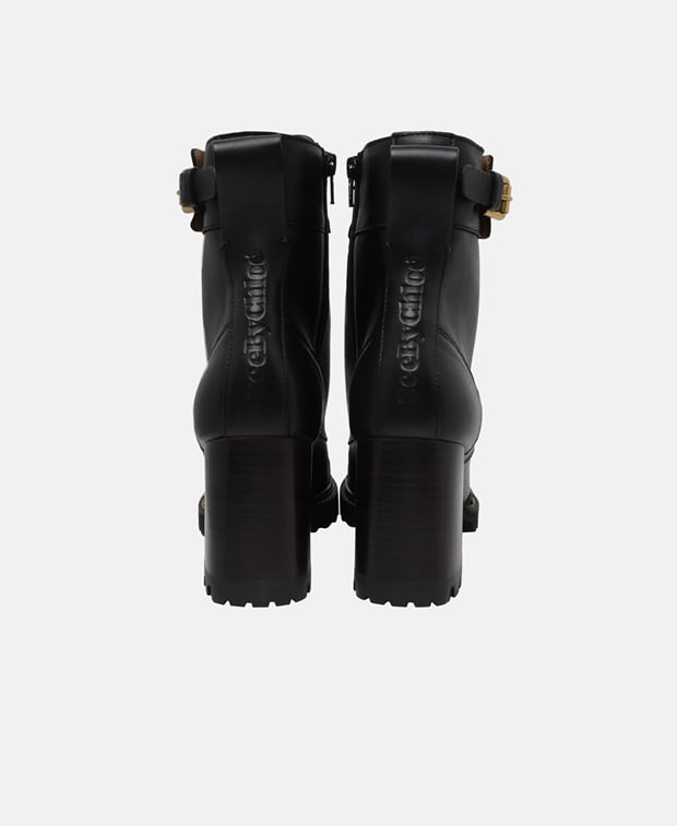 See by Chloé Texan Lace-up ankle boot Black