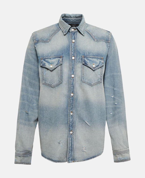 Denim shacket