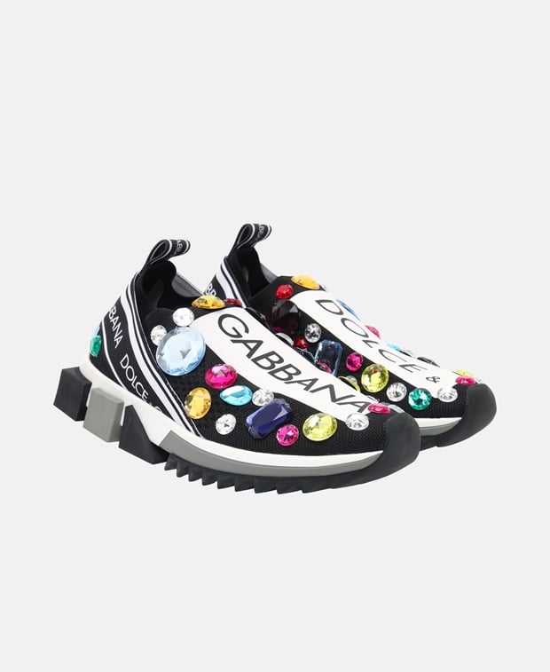Dolce & Gabbana Atletica Running Maglina Subli Slip-on sneakers Black