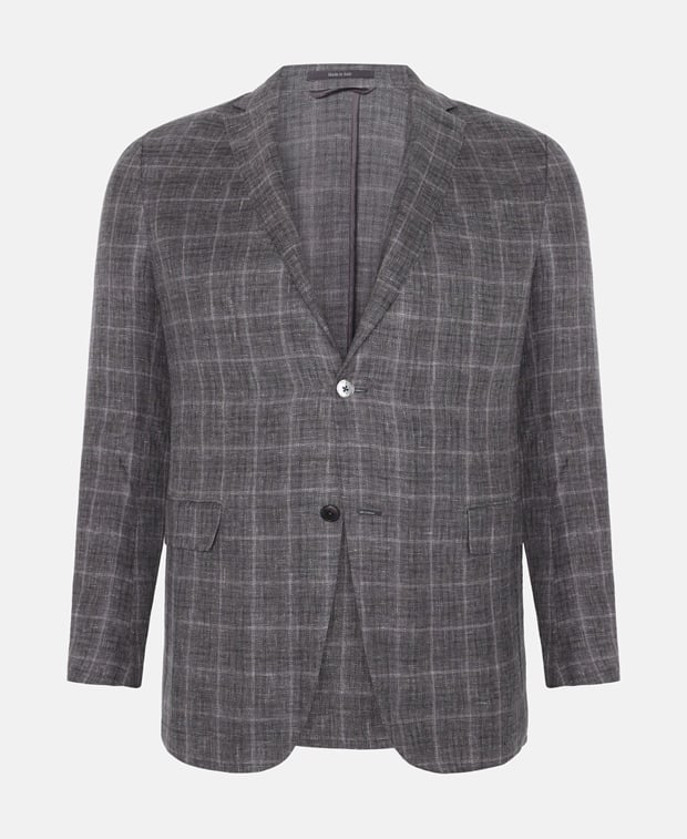 Zegna Suit jacket  with linen Grey