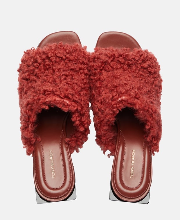 Tory Burch Mules Dark Red