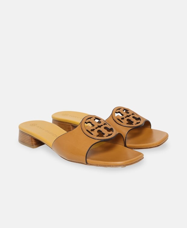 Tory Burch Mules Cognac